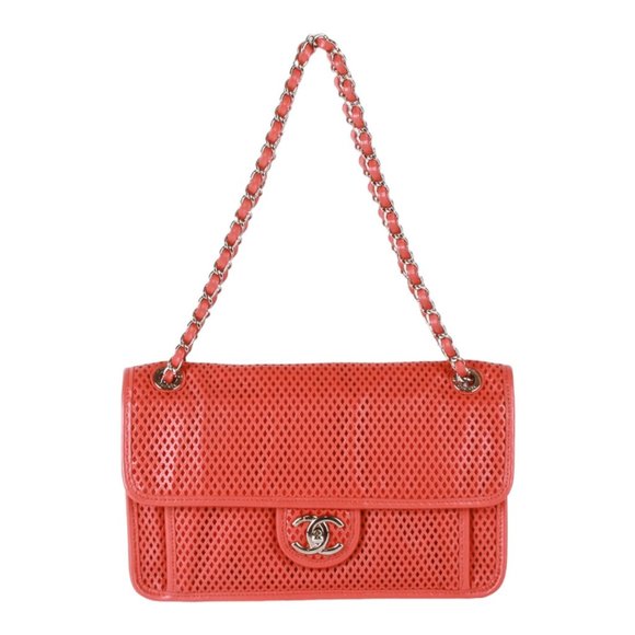 Authentic Chanel red leather Matelassé chain shoulder bag - Picture 14 of 16